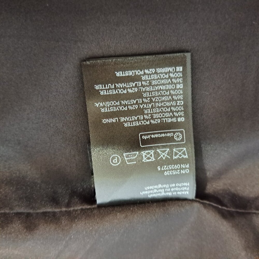 H&M Women Lined Blazer  Collar Jacket Long Sleeve Size S Color Tan - Picture 12 of 12